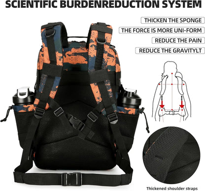 Large 45L 3P Tactical Backpack Hiking Bag Pack Outdoor Sport Backpack Waterproof Climbing Rucksack Camping Hiking Bag Mochila