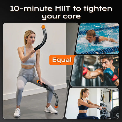 Weighted Cordless Battle Ropes 2PCS - Quiet Ropeless Training Rope Fitness Equipment for Home Gym, HIIT Full-Body Exercise Workout Equipment for Men & Women, Noise-Free Indoor Training Gear, Festival Gift, Gift Choice