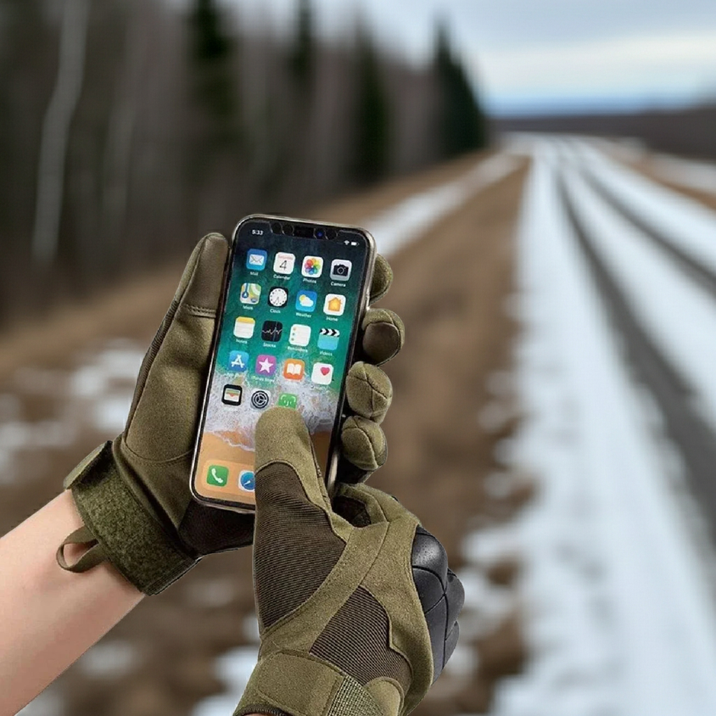 Tactical Full Finger Gloves – Touchscreen Compatible